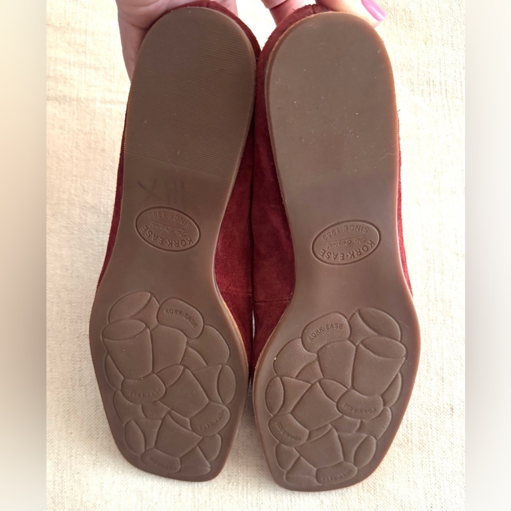 Kork-Ease Prato Suede Mary-Jane Flats in Cranberry - Picture 10 of 12